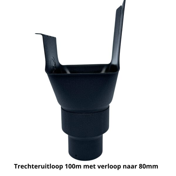 Trechteruitloop B333 100mm - zwart - Afbeelding 4
