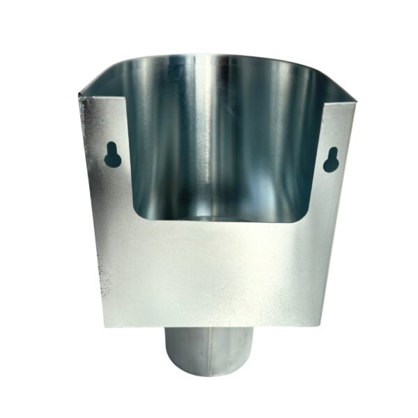 Vergaarbak zink 80 mm Mini met uitsparing Nedzink - Afbeelding 2