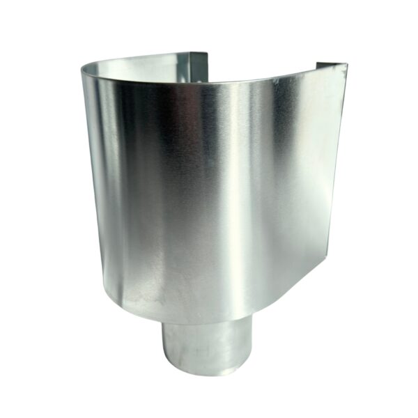 Vergaarbak zink 80 mm Mini met uitsparing Nedzink - Afbeelding 3