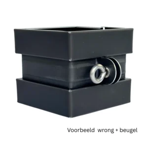 Wrong zink 80x80 mm - Noir | Nedzink - Afbeelding 3