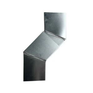 Bocht zink 80x80 mm 45gr - gesoldeerd | Nedzink - Afbeelding 3