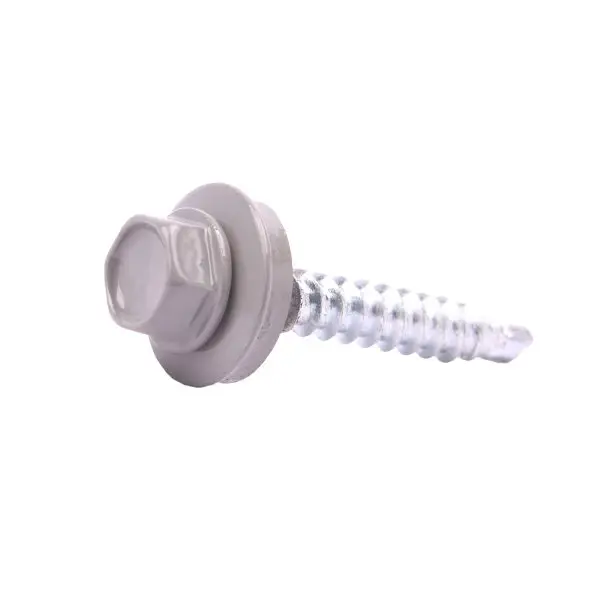 Dakpanplaatschroef 4,8 × 28 mm, Merlin Grey RAL 7031