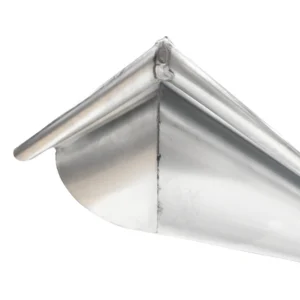 Mastgoot zink M37 3 meter 0.80mm incl. gesoldeerd kopschot - Afbeelding 3