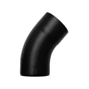 Aluminium bocht 80 mm 40gr - Ral-9005 fijnstructuur | Grömo
