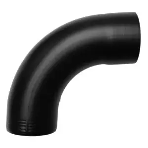 Aluminium bocht 80 mm 85gr - Ral-9005 fijnstructuur | Grömo