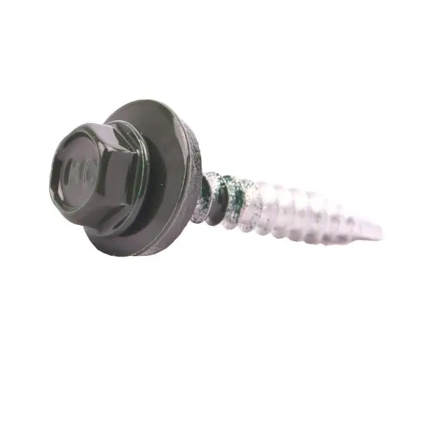 Dakpanplaatschroef 4,8 × 28 mm, Juniper Green 12B29 (RAL 6007)