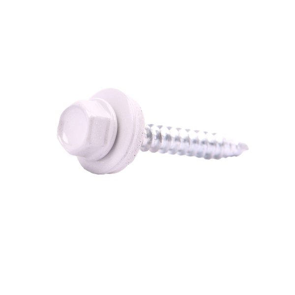 Dakpanplaatschroef 4,8 × 28 mm, White Aluminium RAL 9006