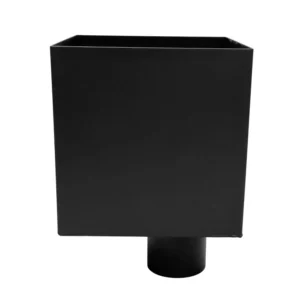 Aluminium vergaarbak kubus 80 mm - Ral-9005 fijnstructuur | Kallos - Afbeelding 4