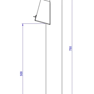 Aluminium bladafscheider 80 mm - Ral-7021 fijnstructuur | Kallos - Afbeelding 3