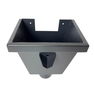 Aluminium vergaarbak junior rond 80 mm - Ral-7021 fijnstructuur | Kallos - Afbeelding 3