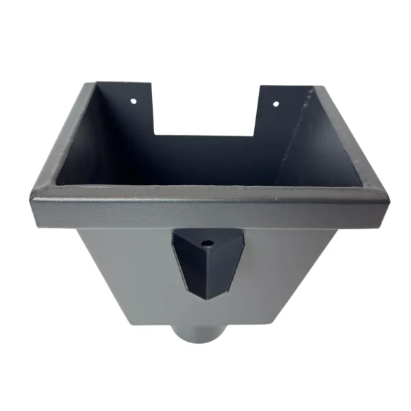 Vergaarbak junior 80mm aluminium - RAL 7021 fijnstructuur - Afbeelding 3