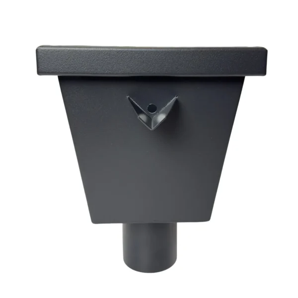 Vergaarbak junior 80mm aluminium - RAL 7021 fijnstructuur - Afbeelding 2